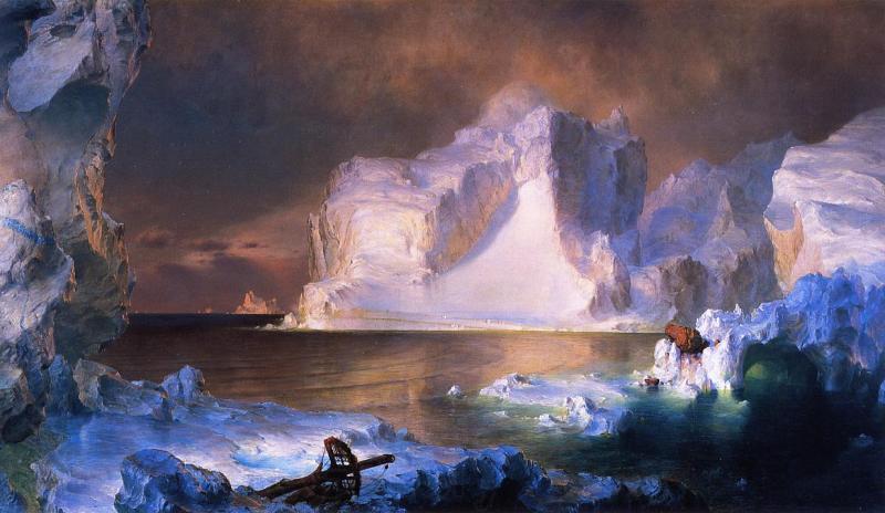Frederic Edwin Church The Iceburgs Spain oil painting art